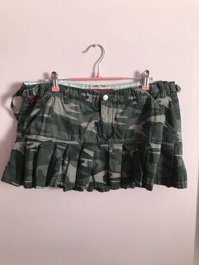 Fire Jeans Camo Mini Skirt